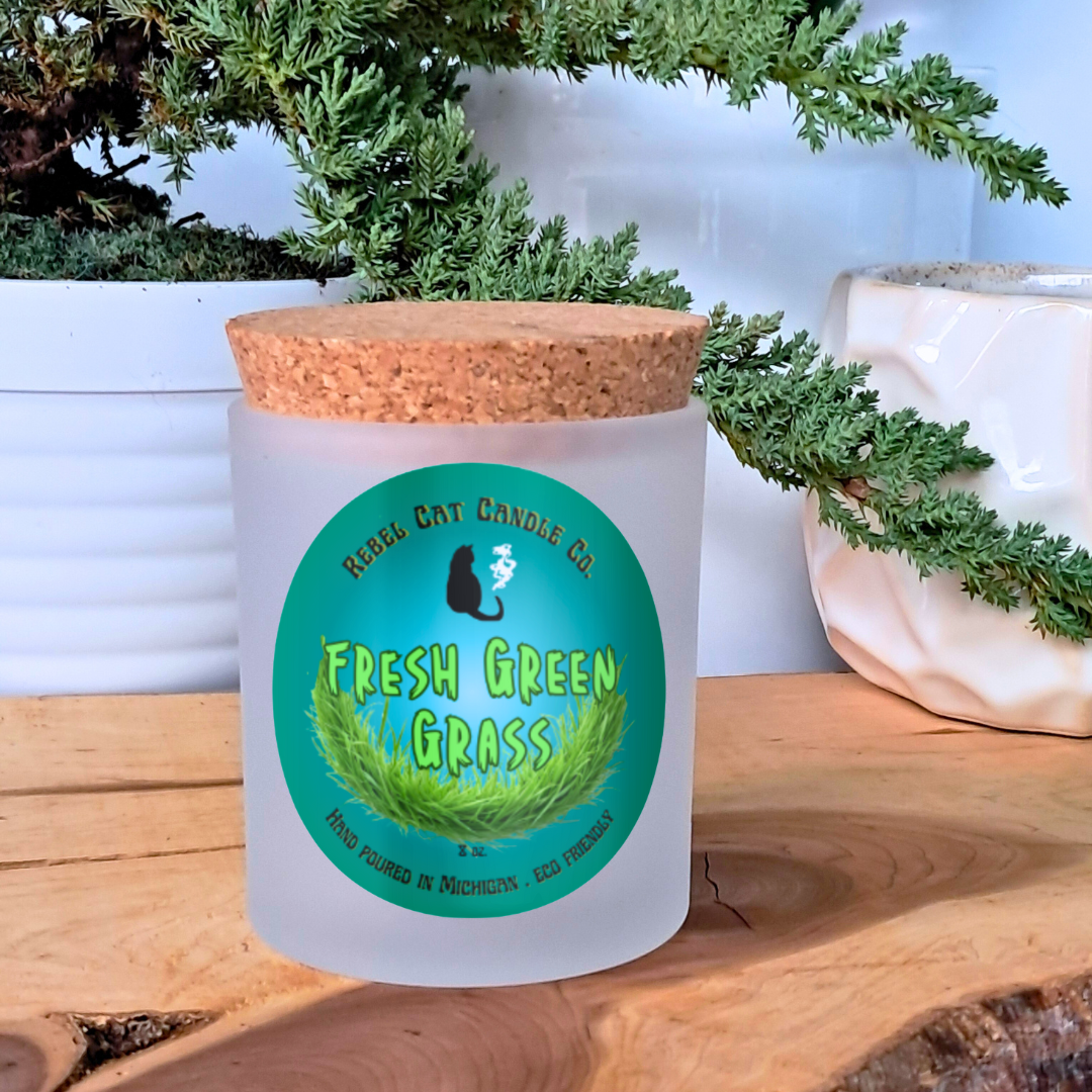 Fresh Green Grass - 8 oz. Coconut & Soy Wax Candle