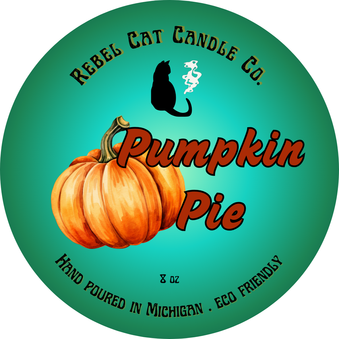 Pumpkin Pie - 8 oz. Coconut & Soy Wax Candle