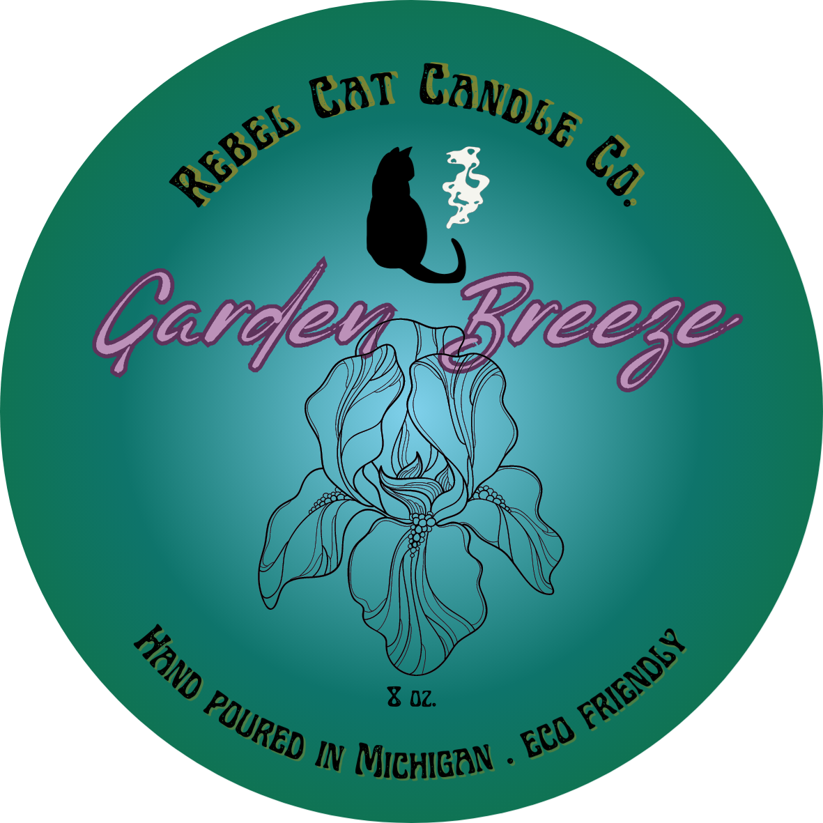Garden Breeze - 8 oz. Coconut & Soy Wax Candle