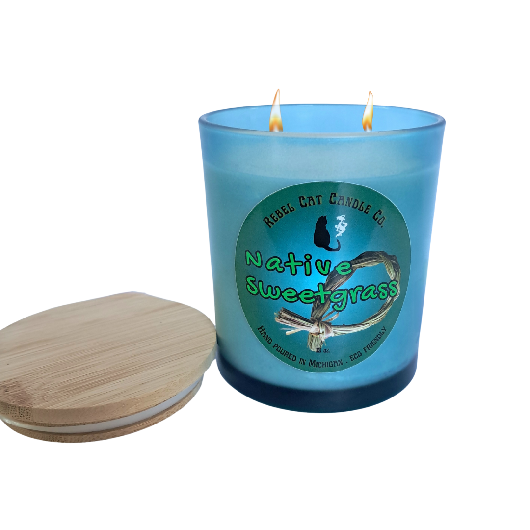 Native Sweetgrass - 13 oz. Coconut & Soy Wax Candle