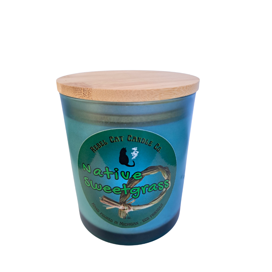 Native Sweetgrass - 13 oz. Coconut & Soy Wax Candle