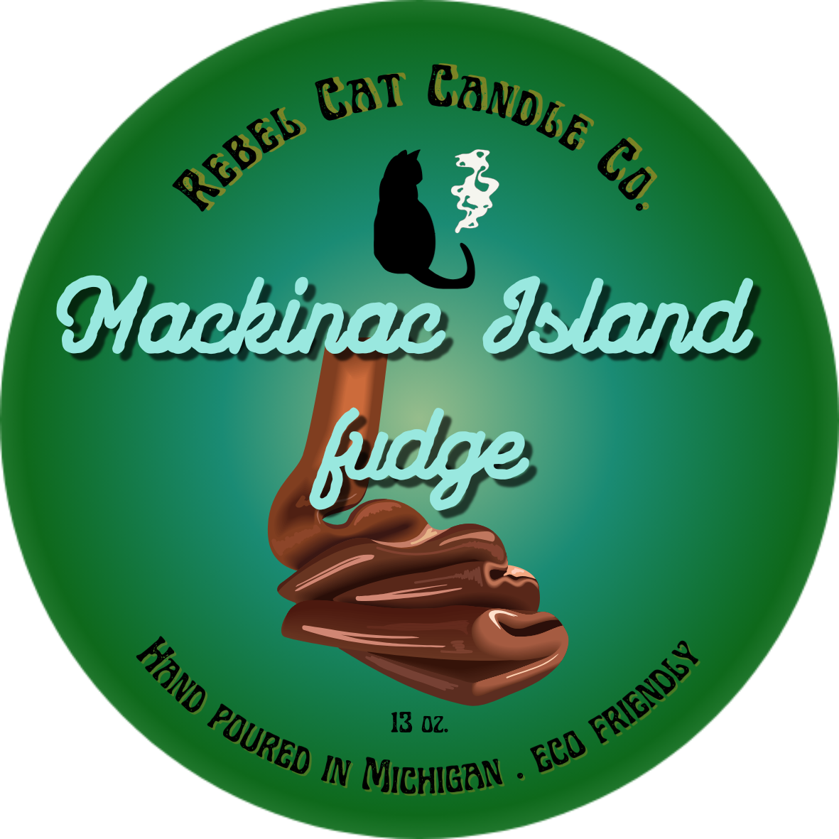 Mackinac Island Fudge - 13 oz. Coconut & Soy Wax Candle
