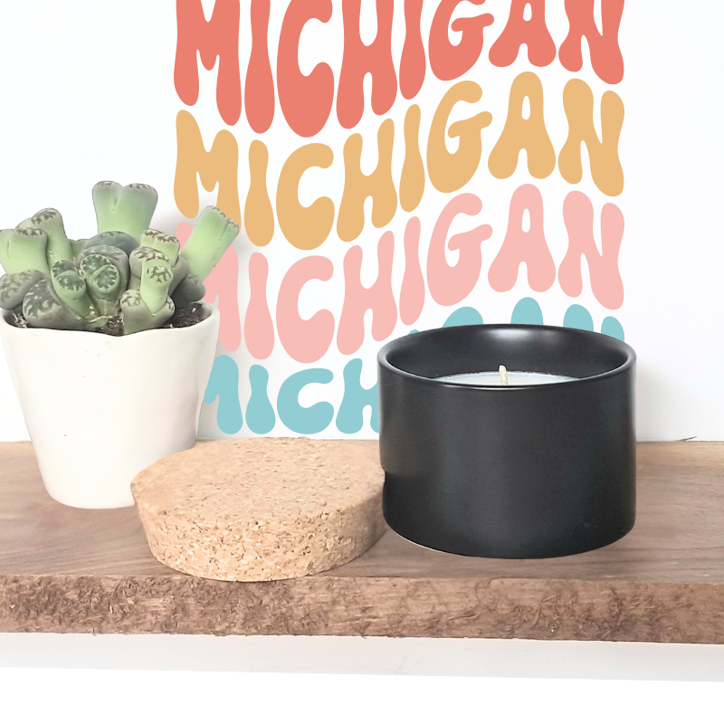 Michigan Mini Candle Refill- 4 oz. Coconut & Soy Wax Candle