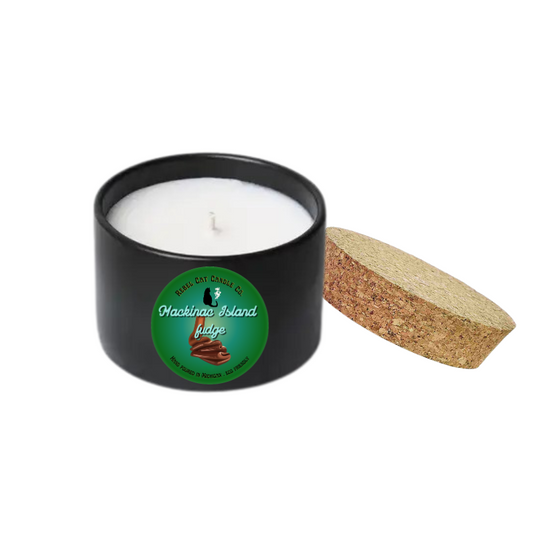 Mackinac Island Fudge - 4 oz. Coconut & Soy Wax Candle Michigan Mini