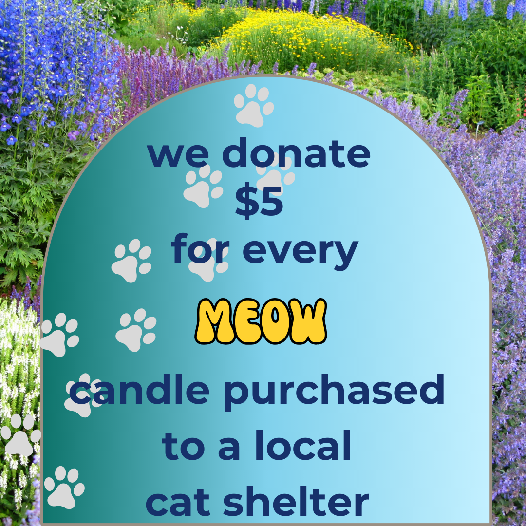'Meow' Herb Garden - 13 oz. Coconut & Soy Wax Candle