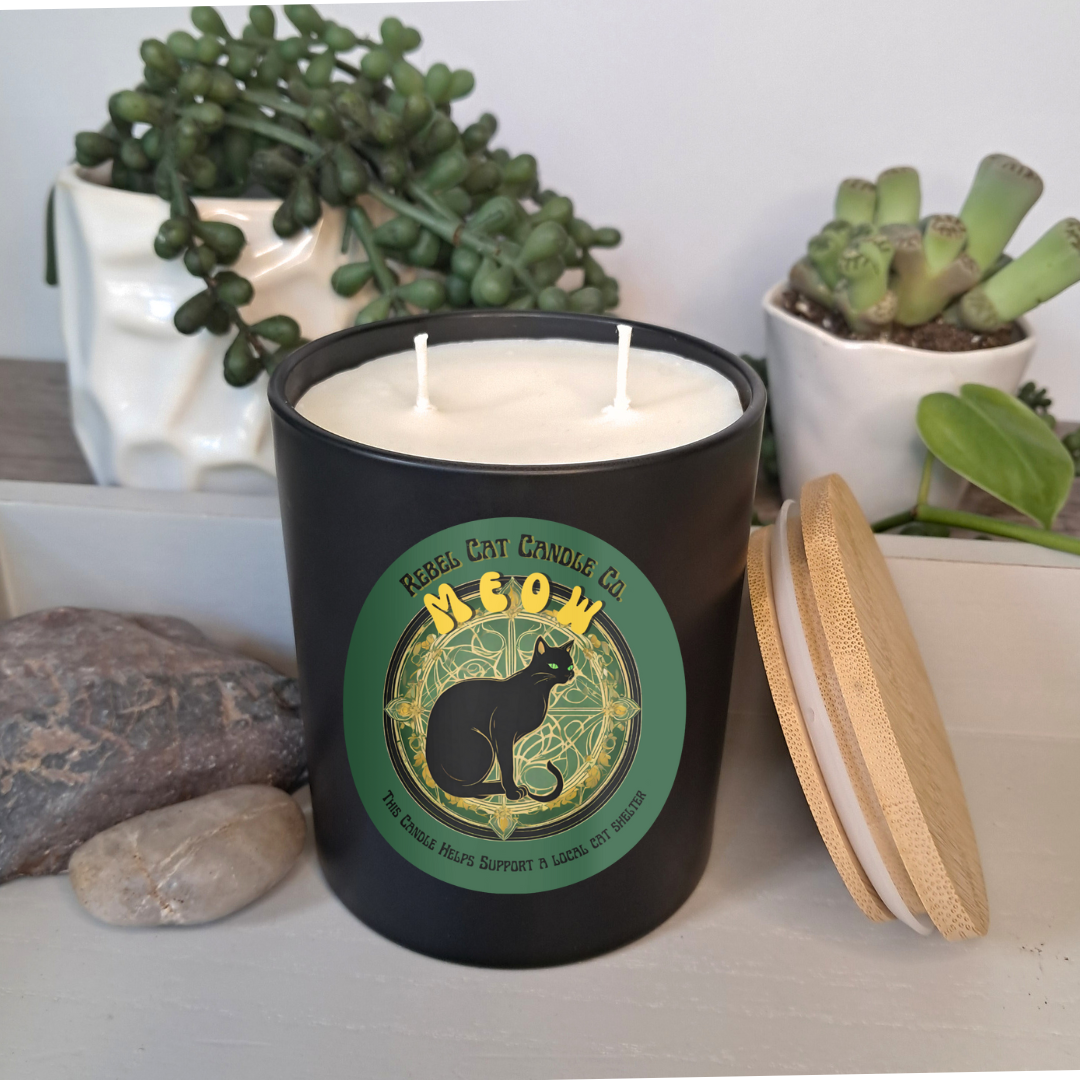 'Meow' Herb Garden - 13 oz. Coconut & Soy Wax Candle