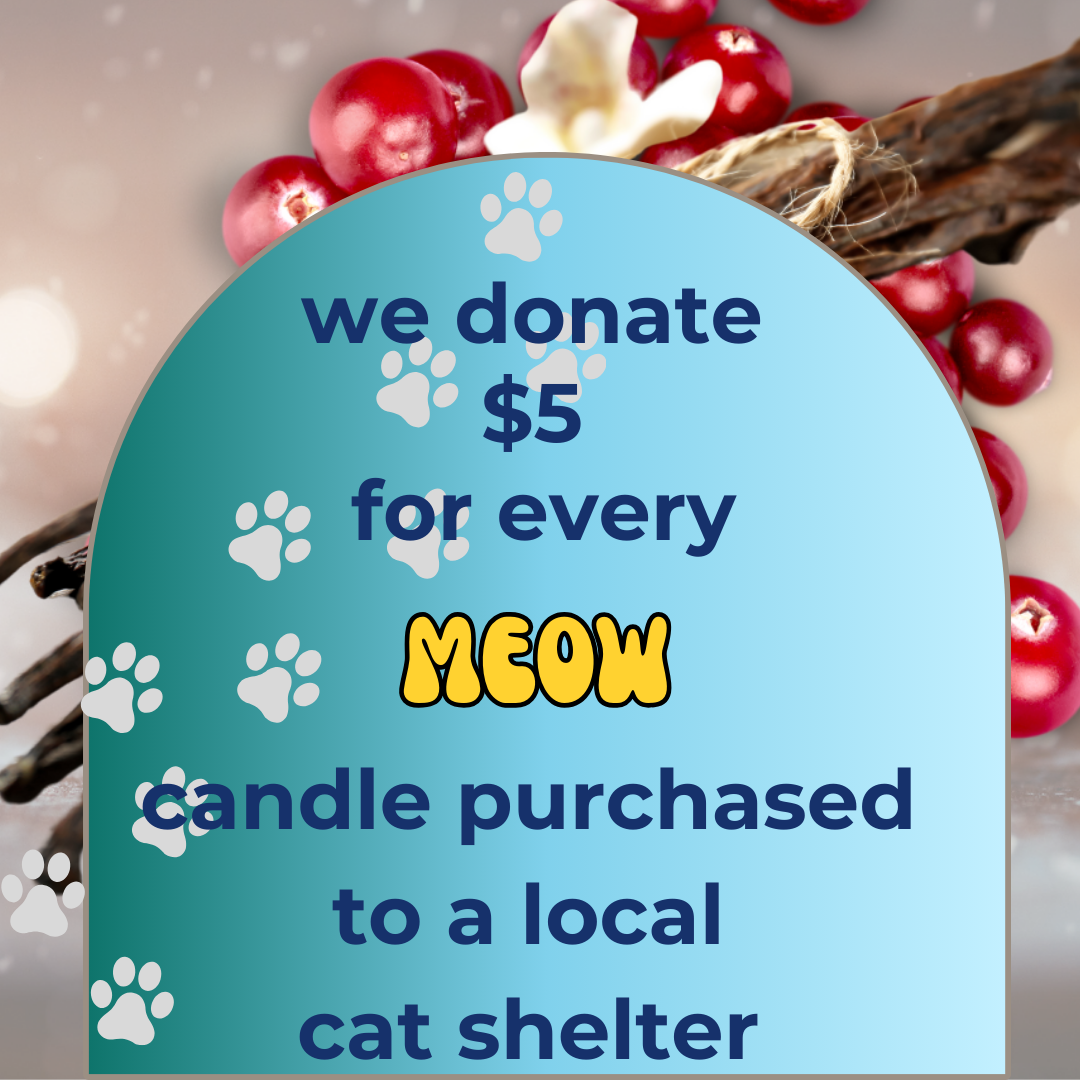 'Meow' Cranberry Crush- 13 oz. Coconut & Soy Wax Candle