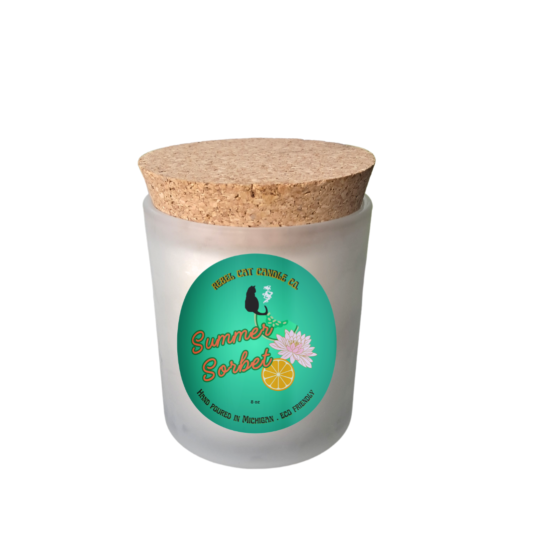 Summer Sorbet- 8 oz. Coconut & Soy Wax Candle