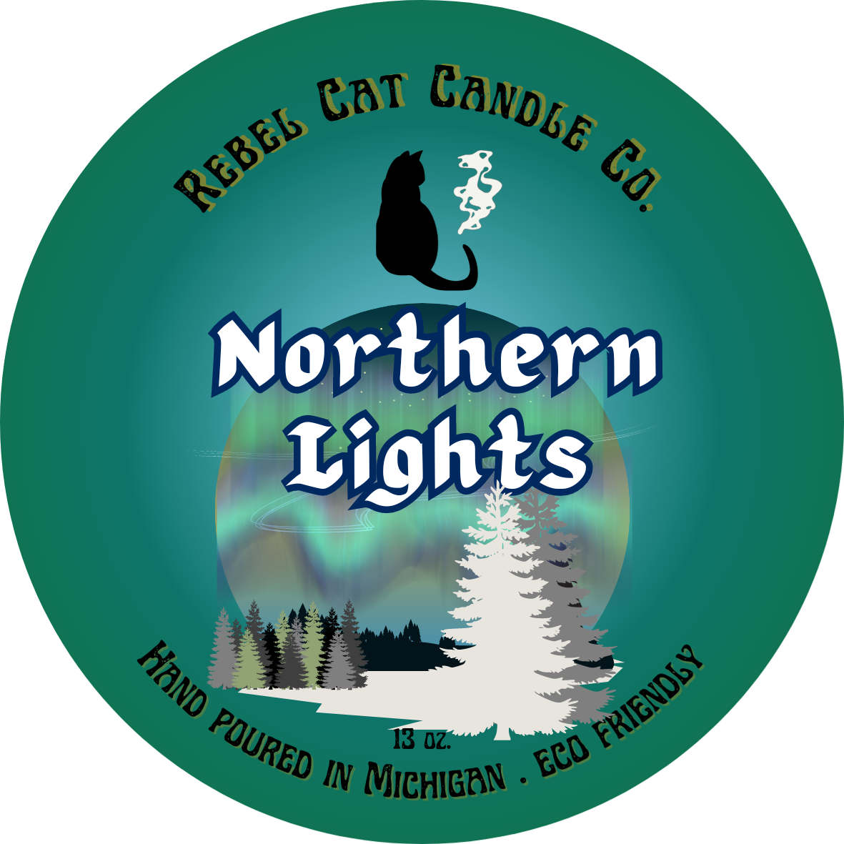 Northern Lights - 13 oz. Coconut & Soy Wax Candle