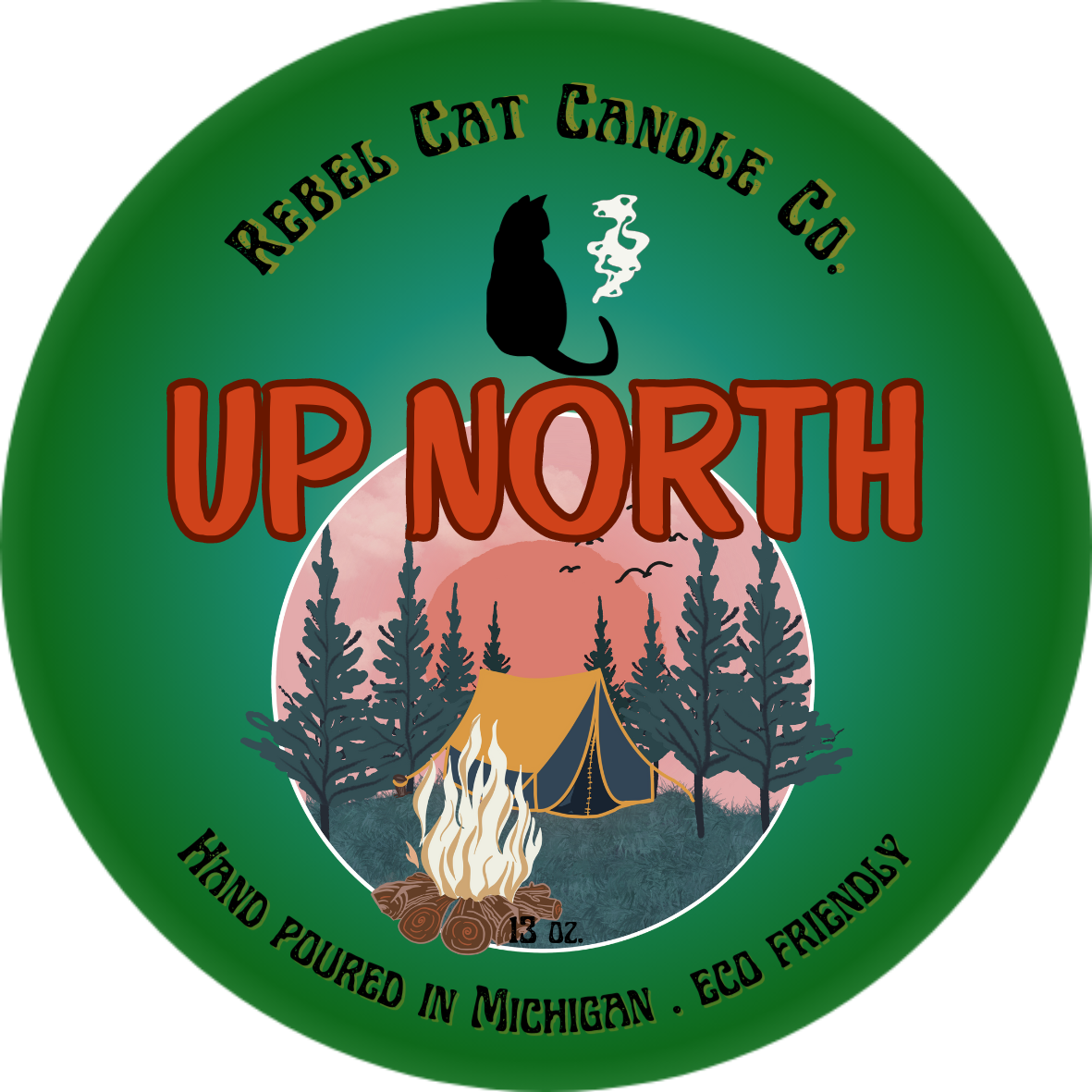 'Up North' - 13 oz. Coconut & Soy Wax Candle