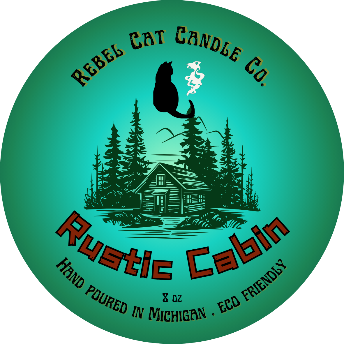 Rustic Cabin - 8 oz. Coconut & Soy Wax Candle