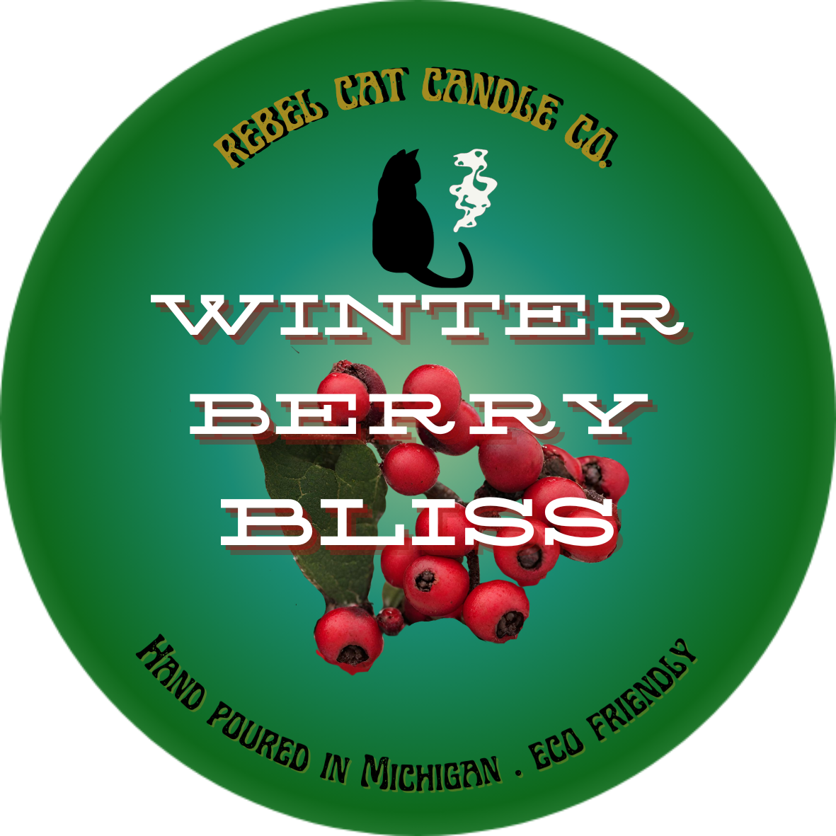 Winterberry Bliss - 8 oz. Coconut & Soy Wax Candle