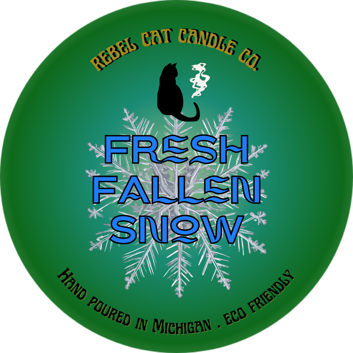 Fresh Fallen Snow - 8 oz. Coconut & Soy Wax Candle