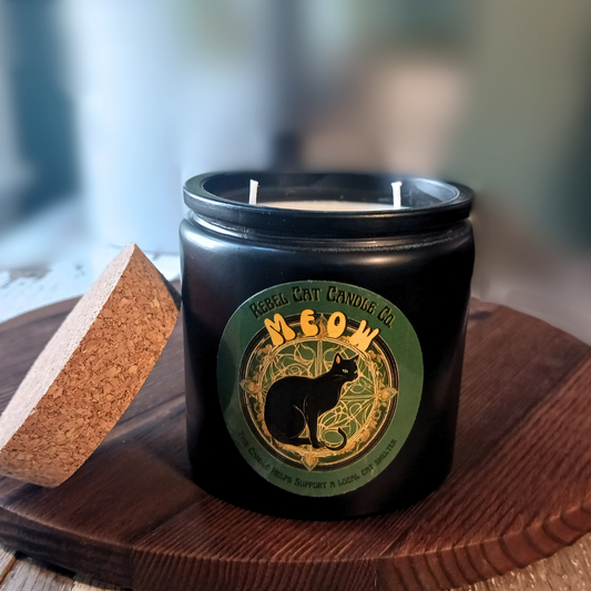 'Meow' Herb Garden - 13 oz. Coconut & Soy Wax Candle