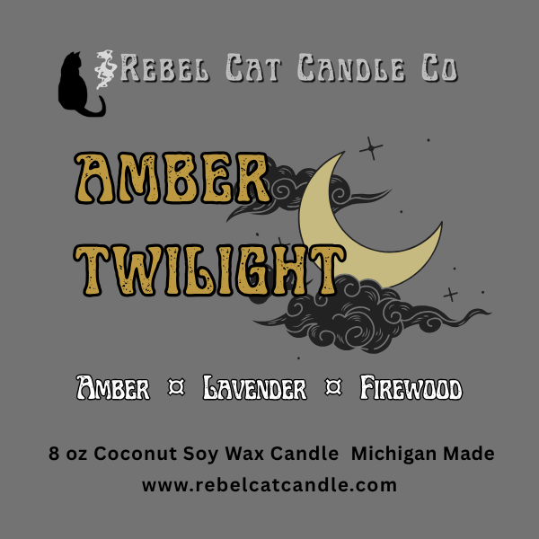 Amber Twilight - 8 oz. Coconut & Soy Wax Candle