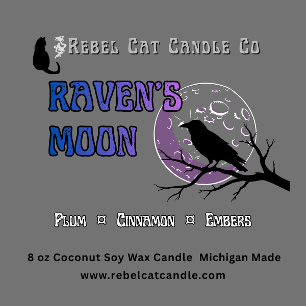 Raven's Moon - 8 oz. Coconut & Soy Wax Candle