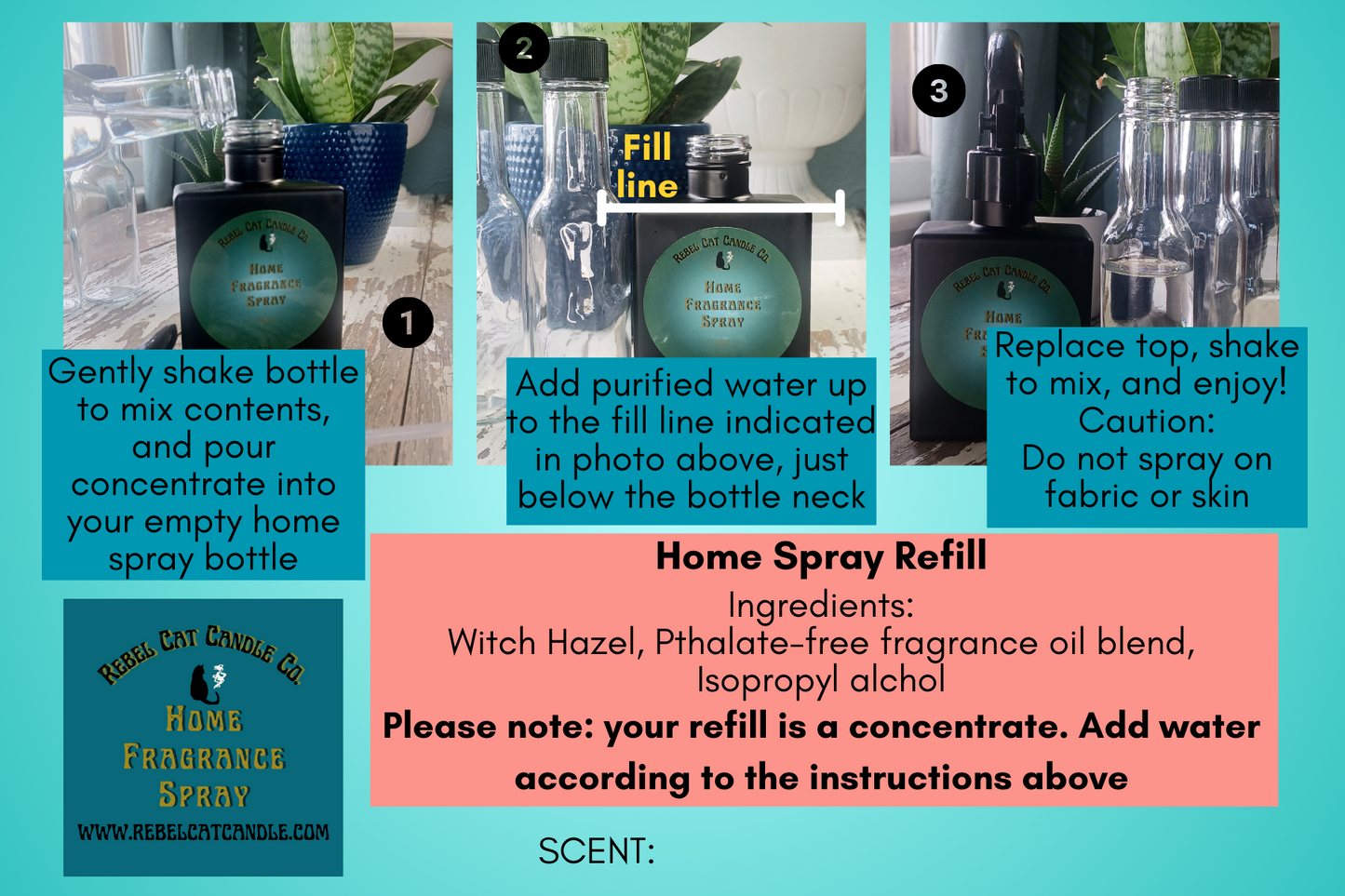 Refill Concentrate - Home Fragrance Spray