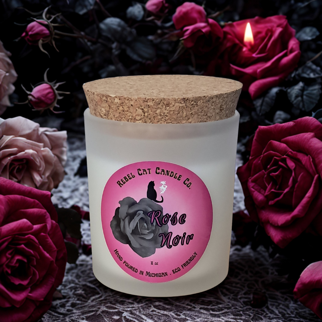 Rose Noir - 8 oz. Coconut & Soy Wax Candle